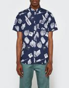 Carhartt Wip S/s Flammable Shirt In Blue/white