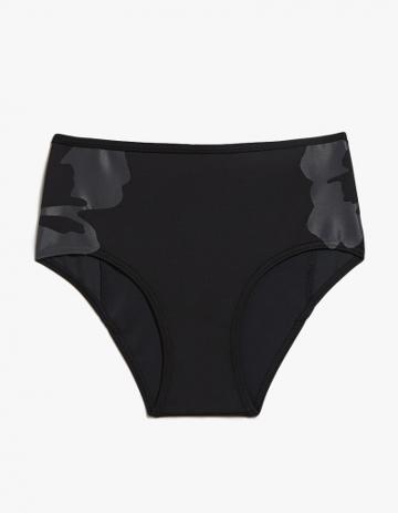 Adidas By Stella Mccartney Floral Bikini Bottom In Black