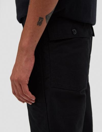 Engineered Garments Fatigue Cotton Double Cloth Pant In Black