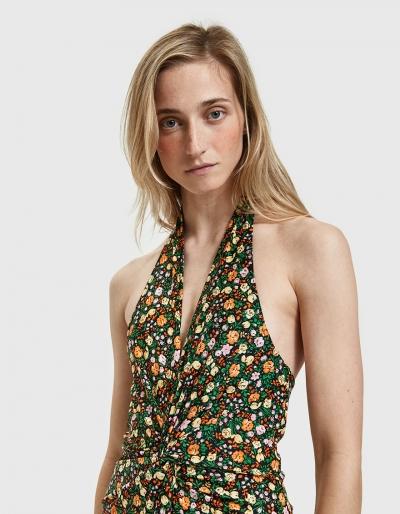 Ganni Alameda Onepiece Swimsuit In Black