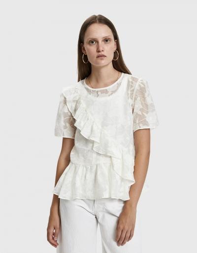 Farrow Yvette Sheer Floral Top