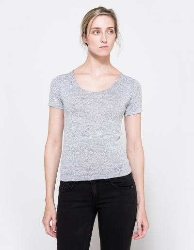 Rag And Bone Melrose Tee In Heather Grey