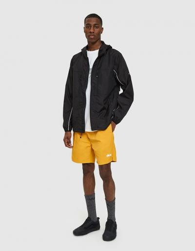 St Ssy 3m Nylon Paneled Jacket In Black