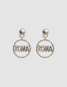 Mondo Mondo Roma Earrings In White Bronze