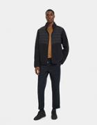 Herschel Supply Co. Hybrid Sherpa Full Zip Fleece In Black