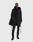 Dries Van Noten Hooded Poly Jacket In Black
