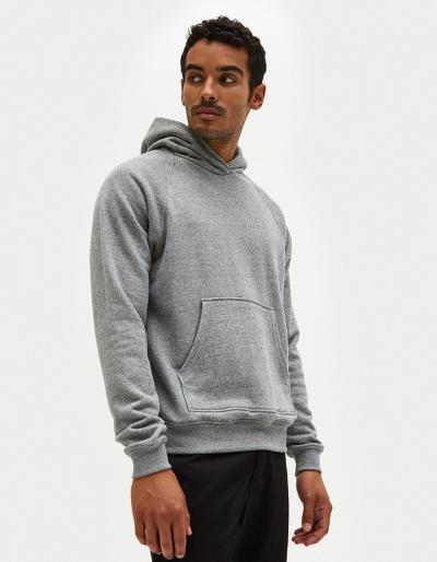 John Elliott Raglan Pullover Hoodie In Dark Grey