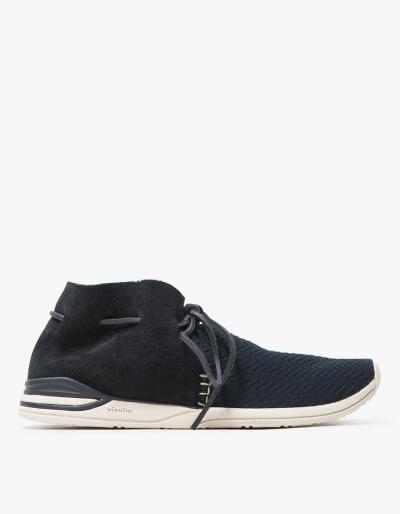Visvim Huron Mesh Moc-folk In Black