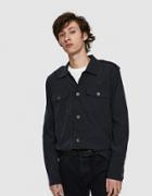 Our Legacy Casual Military Shirt Black Tech Cupro