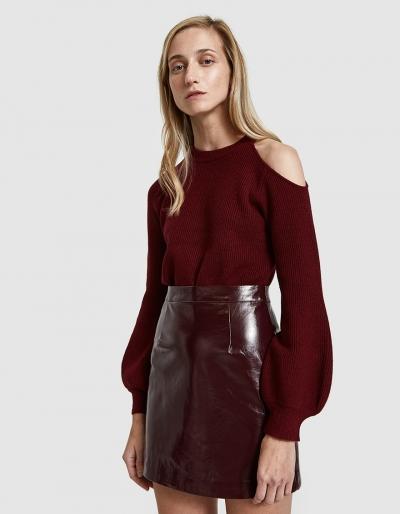 Stelen Saskia Sweater In Wine