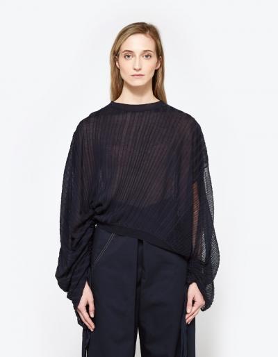 Marni L/s Crew Neck Sweater In Deep Blue