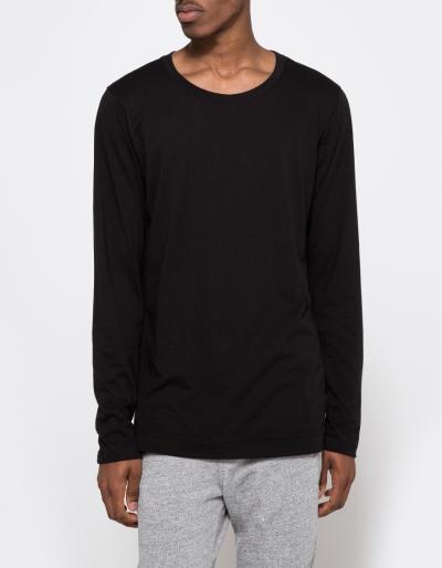 John Elliott Ls Mercer Tee In Black