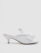 N 21 Heeled Bow Sandal In White