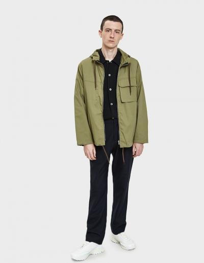 Our Legacy Lizard Parka In Olive Tactic Twill