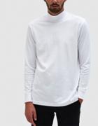 Paa Ls Mock Neck Tee In White