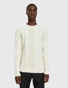 Norse Projects Arild Cable Knit Sweater In Ecru