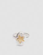 Open House Star Ring In Bronze/silver