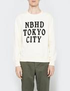 Neighborhood Ls Slub Crew Neck Sweatshirt In Natural