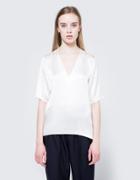 Matin Classic Vneck Top In Ivory