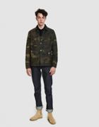 Rogue Territory Field Jacket In Waxed Olive Camo