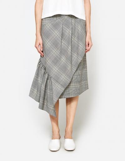 Tibi Asymmetrical Ruffle