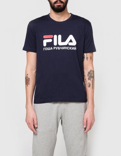 Gosha Rubchinskiy Fila T-shirt In Navy