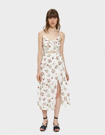 Farrow Emily Floral Cutout Dress