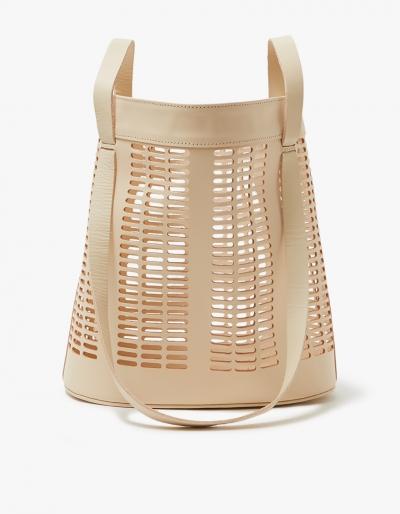 Modern Weaving Infinity Handle Basket Tote