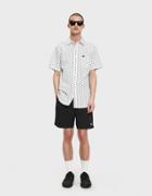Obey Brighton Woven Ss Shirt In White