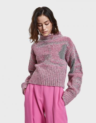 3.1 Phillip Lim Plaited Tweed Cropped Pullover