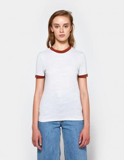 Ganni Carvey T-shirt In Pearl Blue