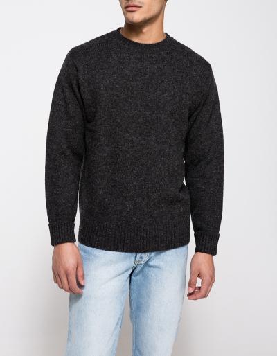 Pendleton Shetland Crew In Black Heather