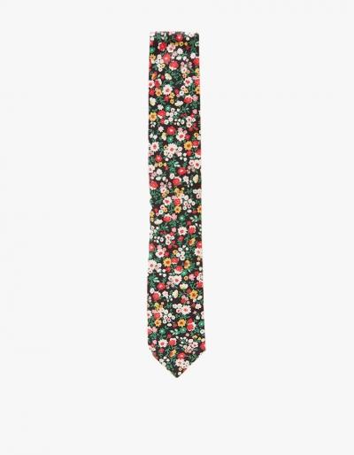 The Hill-side Standard Pointed Tie-small Flower Print
