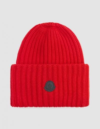 Moncler Berretto Oversized In Red