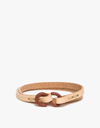 Cause And Effect Natural Leather Double Wrap