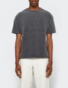 Beams Plus Heathered Crew Pocket Tee In Black