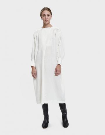 Black Crane Lantern Woven Dress