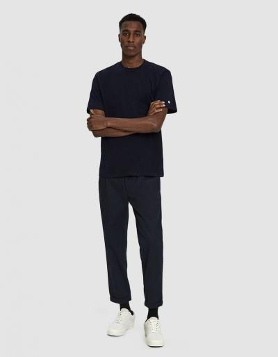 Carhartt Wip S/s Base T-shirt In Dark Navy/white