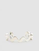 Annie Costello Brown Xl Wavy Cuff Bracelet