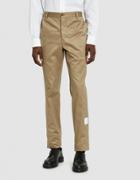 Thom Browne Cotton Twill Trouser In Camel