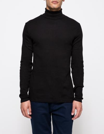 Topman Flat Rib Roll Neck