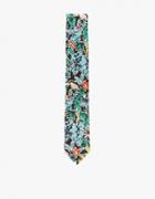 The Hill-side Standard Pointed Tie-toucans & Bananas Print