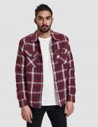 Obey Seattle Jacket Shirt In Red