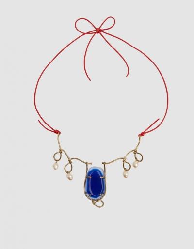 Marni Necklace With Glass And Pearl