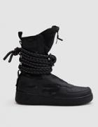 Nike Sf Air Force 1 Hi Boot In Black/black Dark Grey
