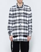 Off-white Diag Spray Check Shirt White All Over Bl