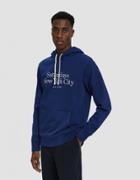 Saturdays Nyc Ditch Miller Standard Embroidered Hoodie In Cobalt