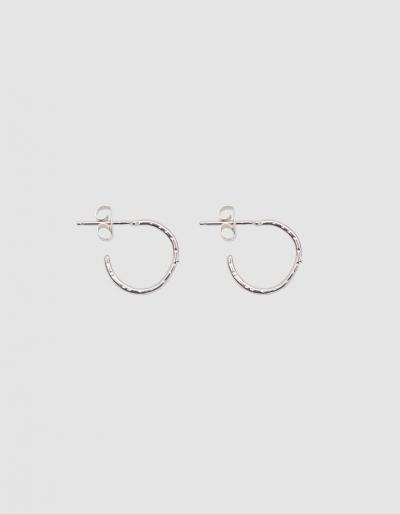 Another Feather Crest Hoop Earrings In