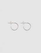 Another Feather Crest Hoop Earrings In