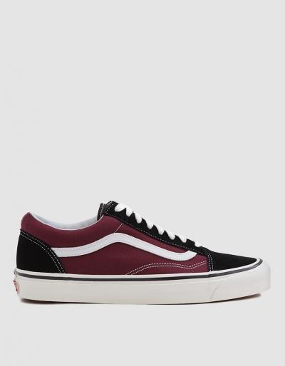 Vans Old Skool 36 Dx Sneaker In Black Og Burgundy